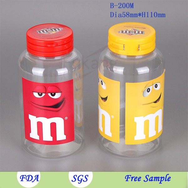 200ml PET Capsules Pharmaceutical biodegradable Plastic Bottle