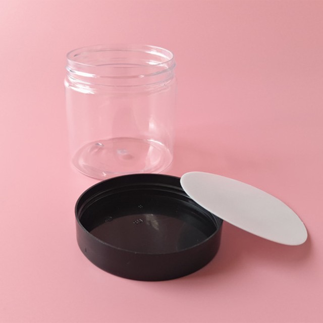 200ml PET clear nuts cosmetic packaging jars plastic jars for flowers tea