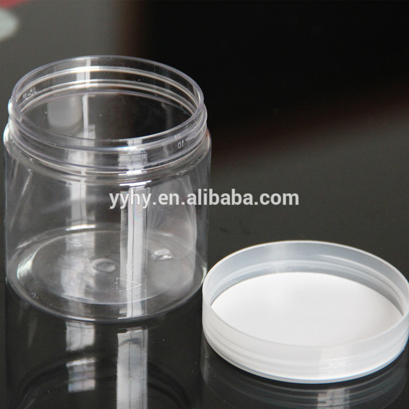 200ml PET empty cream container/transparent cosmetic jar