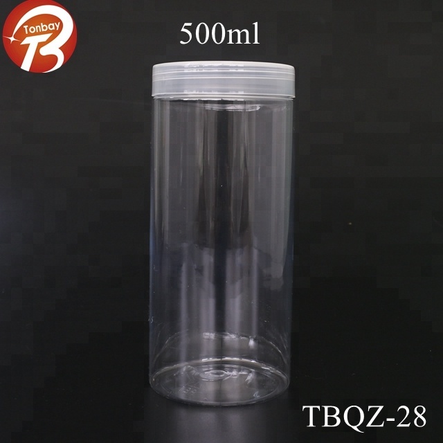 200ml PET plastic candy jar with lid /aluminum cap