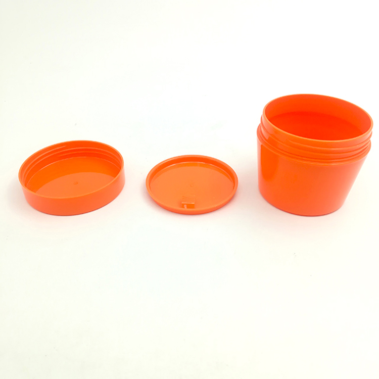 200ml PP cosmetic jar, plastic jar for cream,matte black cosmetic jar