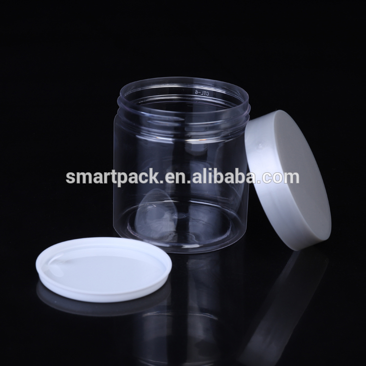 200ml Plastic Wide Mouth Jar Transparent Skin Care Cream Factory Wholesale for Bath Salt