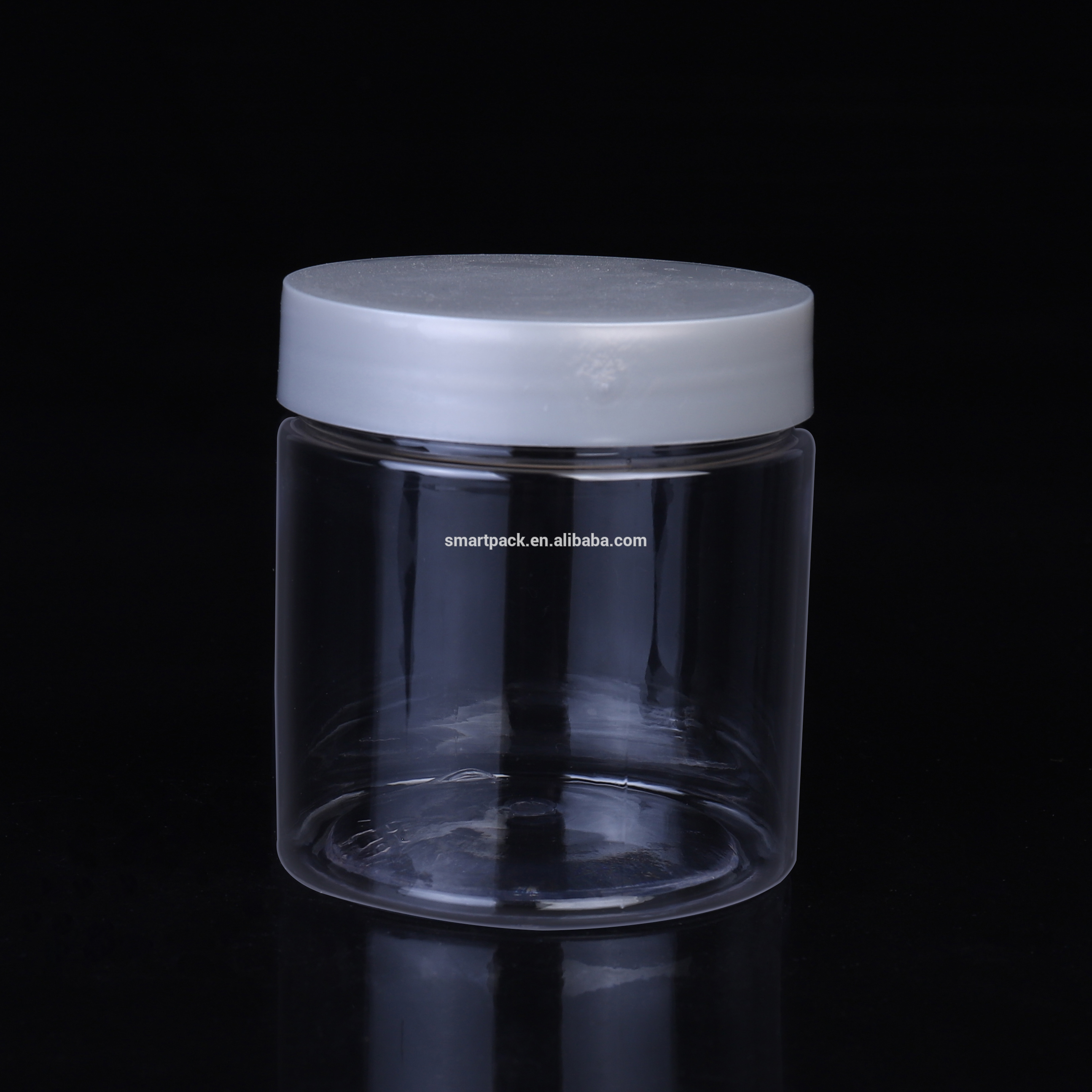 200ml Plastic Wide Mouth Jar Transparent Skin Care Cream Factory Wholesale for Bath Salt