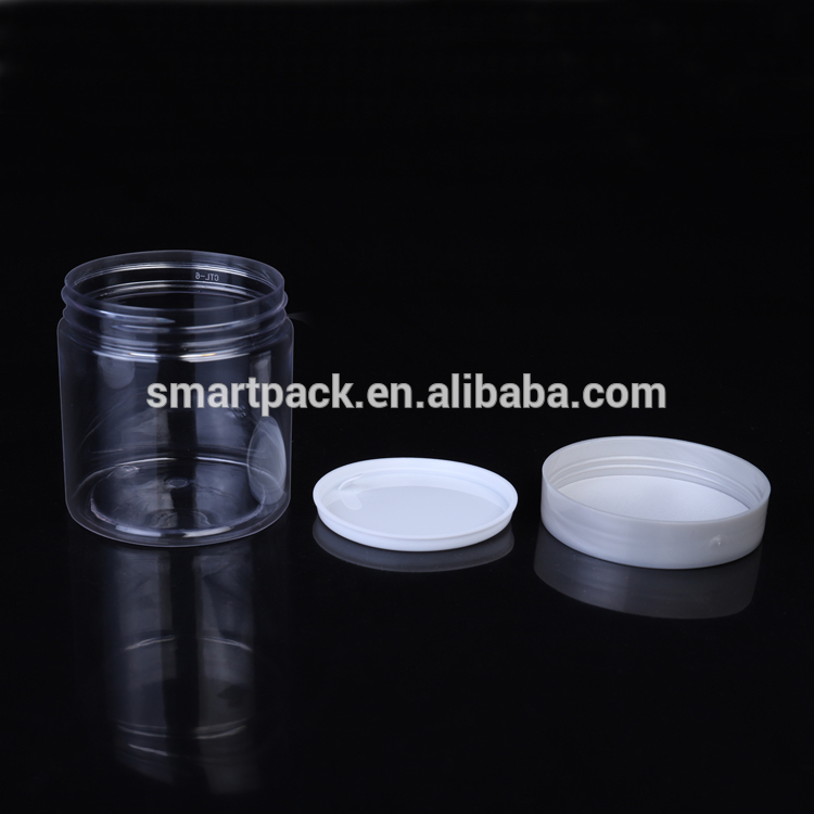 200ml Plastic Wide Mouth Jar Transparent Skin Care Cream Factory Wholesale for Bath Salt