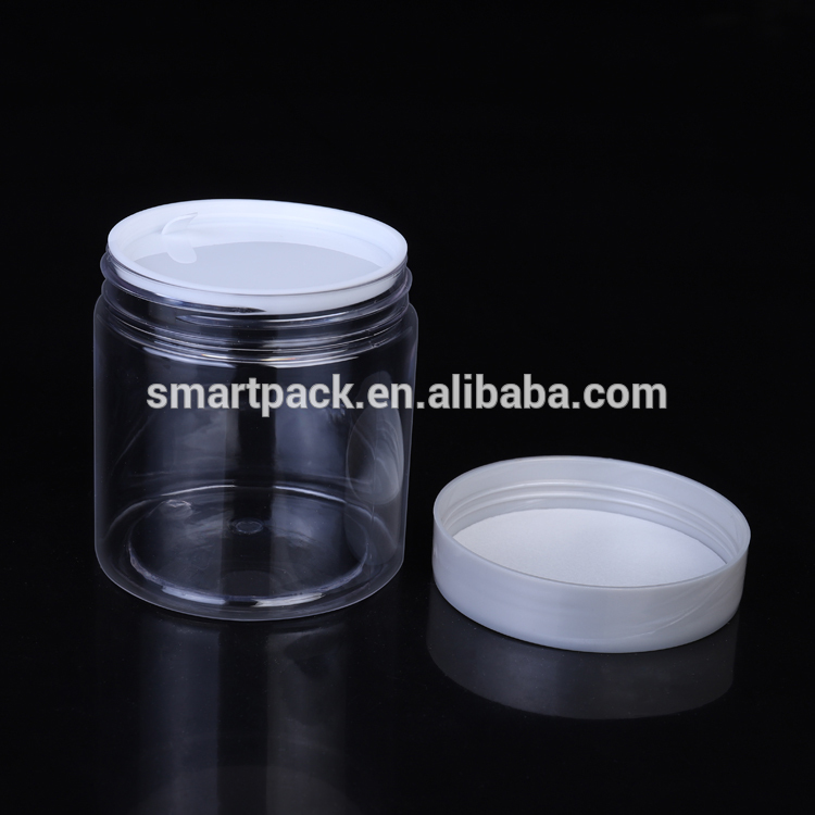 200ml Plastic Wide Mouth Jar Transparent Skin Care Cream Factory Wholesale for Bath Salt