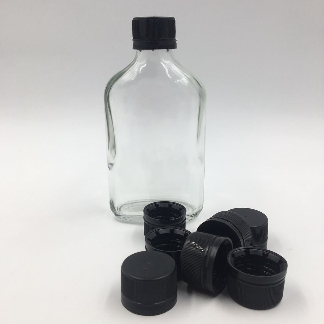 200ml Super Flint Juice Flask Cold Brew Coffee Glass Bottles with plastic Tamper Proof Lids MCA screw cap