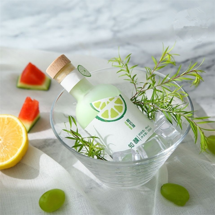 200ml Wholesale clear customized cork top liquor spirits rum vodka whiskey tequila gin OSLO glass bottles