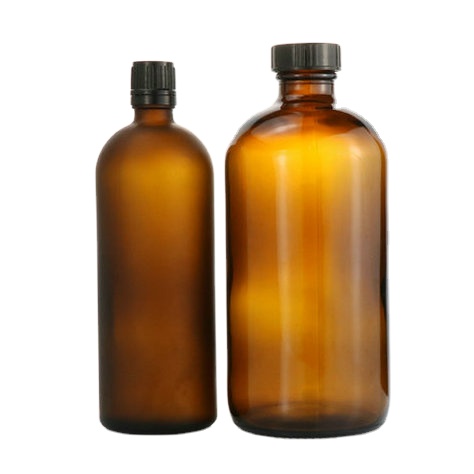 200ml amber brown round glass spray bottle for essential oil spirit with plastic shampoo pump sprayer screw cap