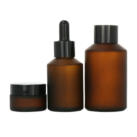 200ml amber brown round glass spray bottle for essential oil spirit with plastic shampoo pump sprayer screw cap