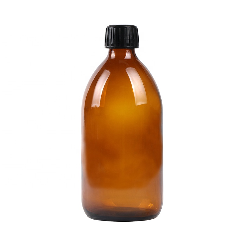 200ml amber glass liquid maple syrup bottle with plastic tamper evident cap