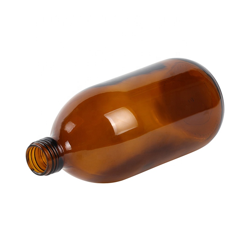 200ml amber glass liquid maple syrup bottle with plastic tamper evident cap