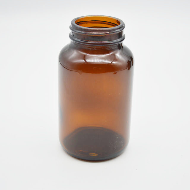 200ml amber glass pill bottle food storage container