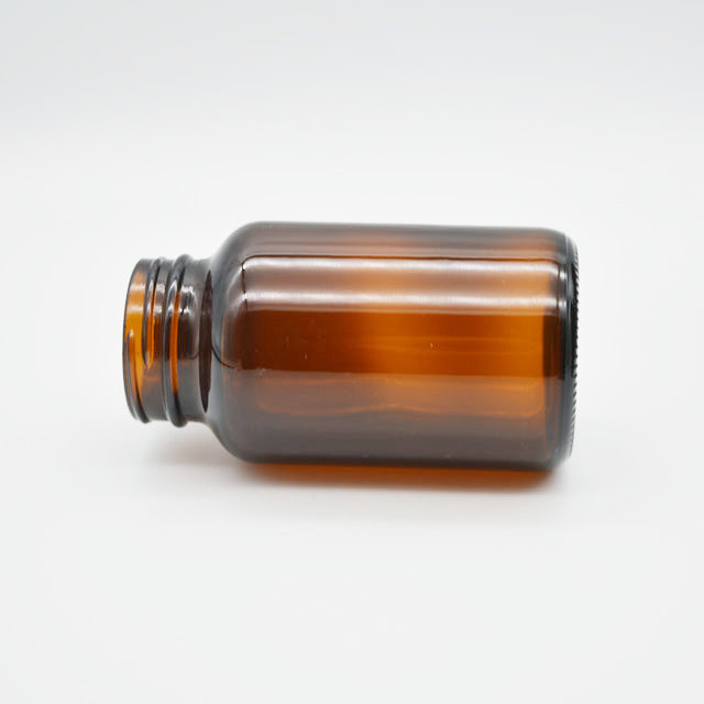200ml amber glass pill bottle food storage container