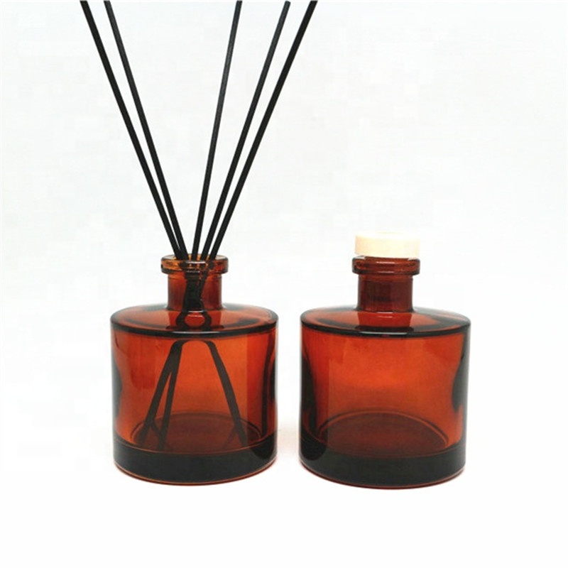 200ml amber reed diffuser bottles round essential oil aroma diffuser sticks diffuser bottles