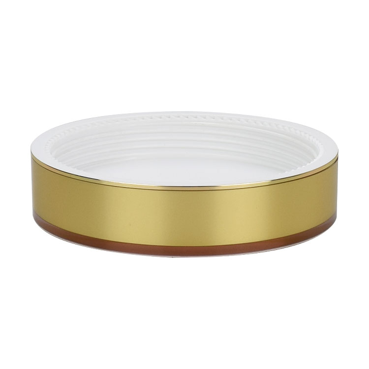 200ml big size acrylic jar luxurious gold double wall jar container with gold lid