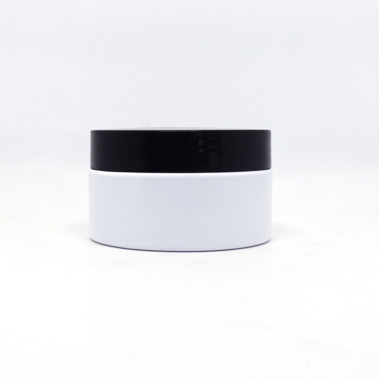 200ml body butter container wide mouth white PET plastic cosmetic jars for bath salts