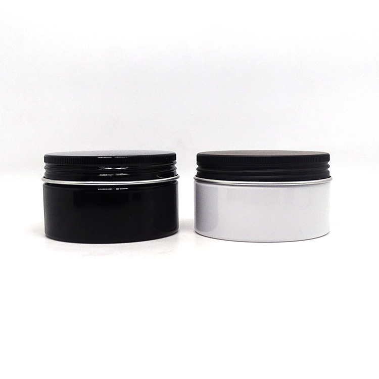 200ml body butter container wide mouth white PET plastic cosmetic jars for bath salts