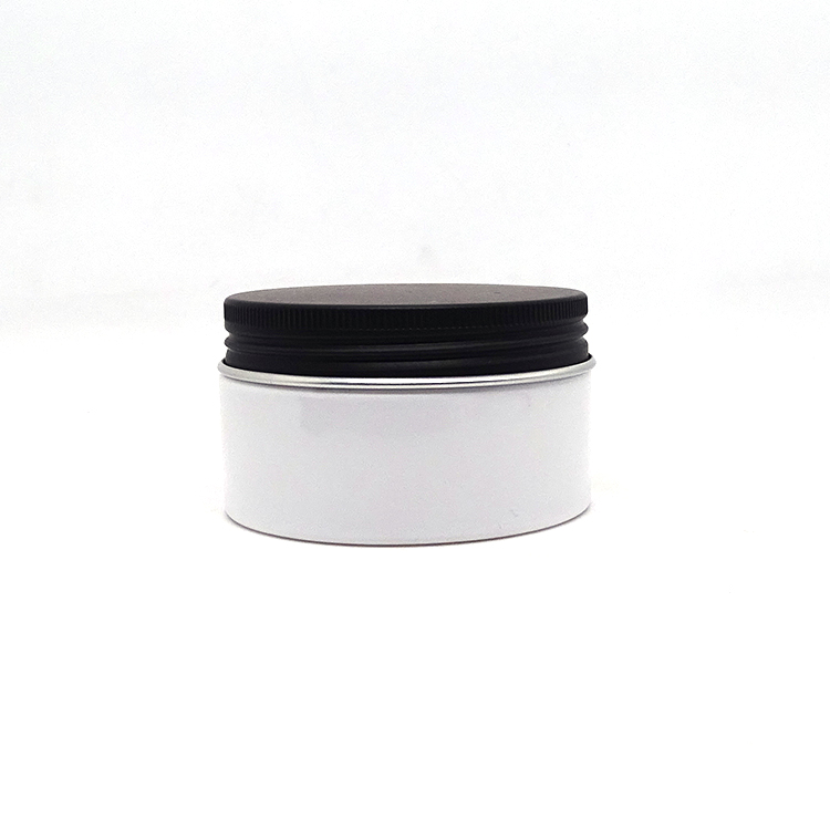 200ml body butter container wide mouth white PET plastic cosmetic jars for bath salts