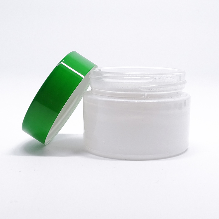 200ml clear frosted empty large glass rose gold cream container cosmetic jars