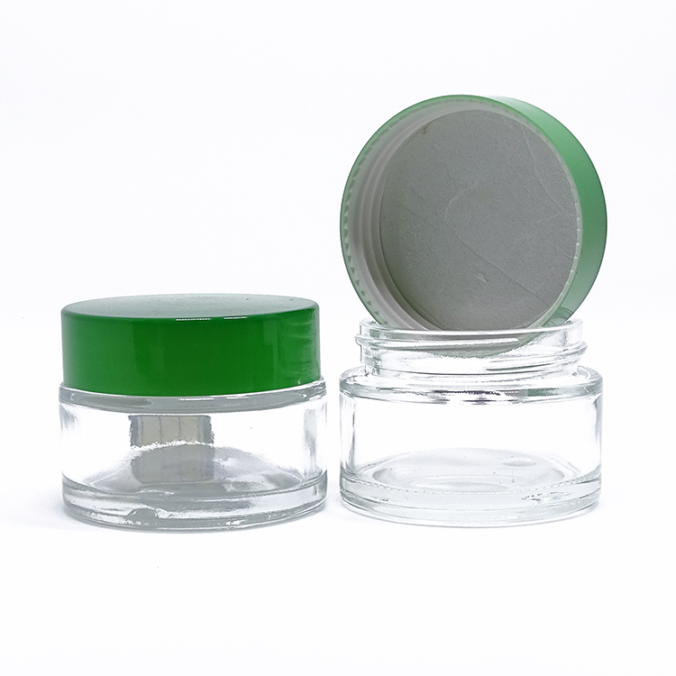 200ml clear frosted empty large glass rose gold cream container cosmetic jars