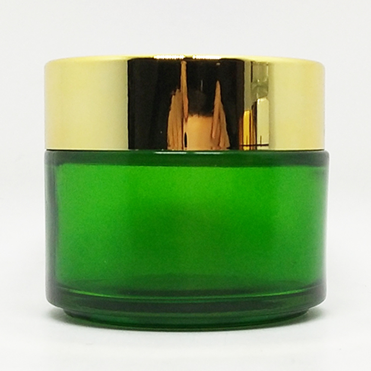 200ml clear frosted empty large glass rose gold cream container cosmetic jars