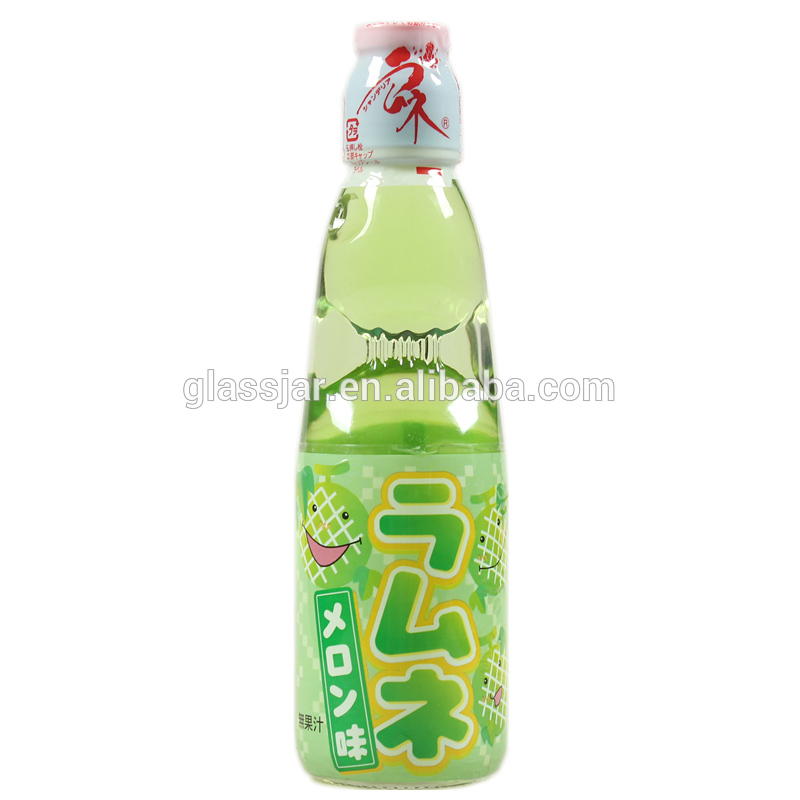 200ml clear glass soda bottle/glass bottles for carbonated drinks