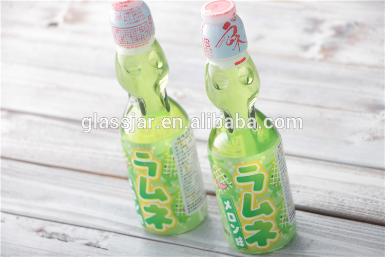 200ml clear glass soda bottle/glass bottles for carbonated drinks