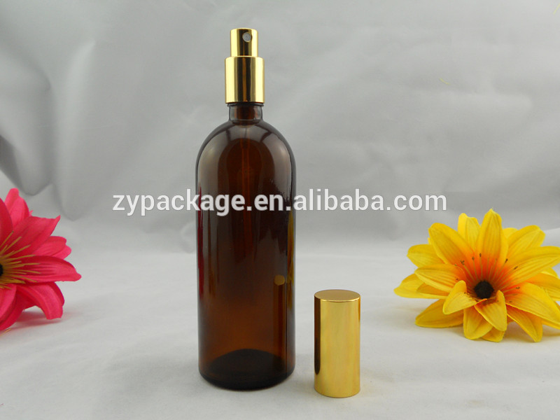 200ml cosmetic perfume bottle amber glass pump spray bottle with sprayer