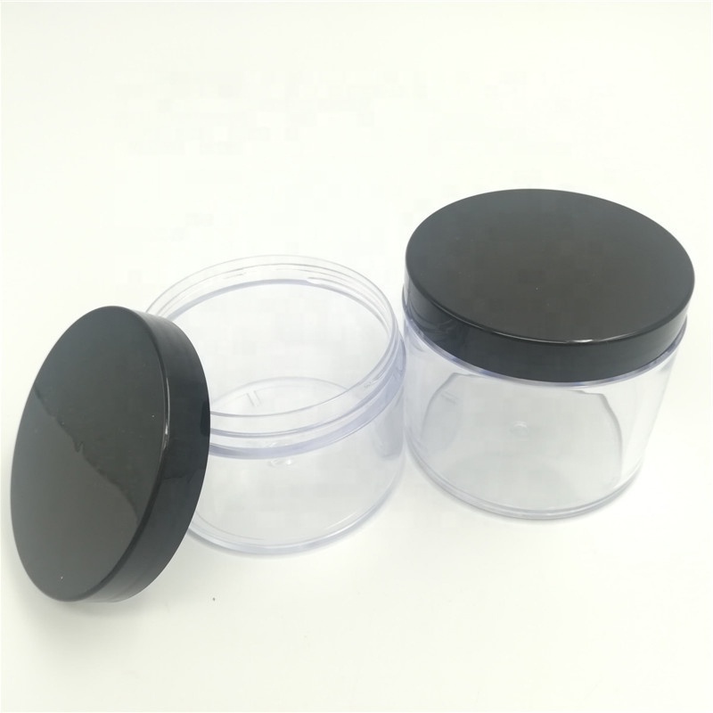 200ml empty clear glass effect PETG  jar with screw cap