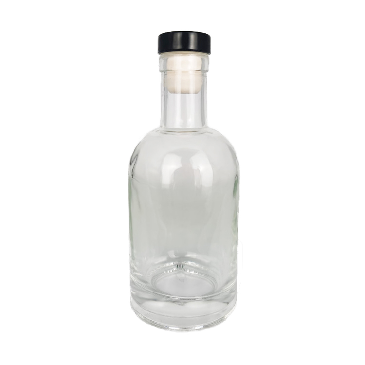 200ml empty smaller bottle for Alcoholic drinks alcohol beverage glass bottle with cork lid