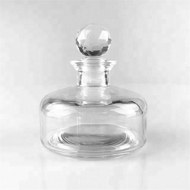 200ml flat black reed diffuser glass bottle car diffuser glass bottle with cork