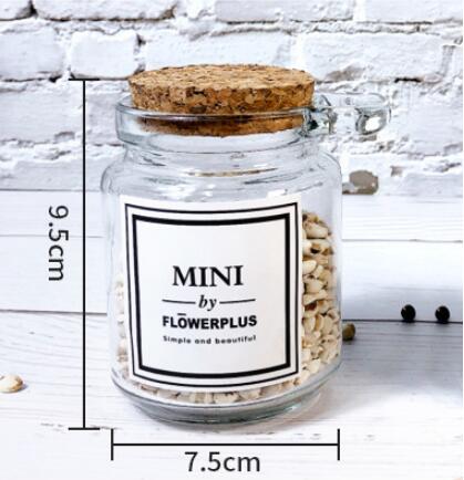 200ml glass jars bottles and container kitchen orgainzation storage jars with scoop and lid