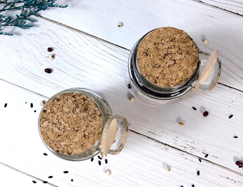 200ml glass jars bottles and container kitchen orgainzation storage jars with scoop and lid
