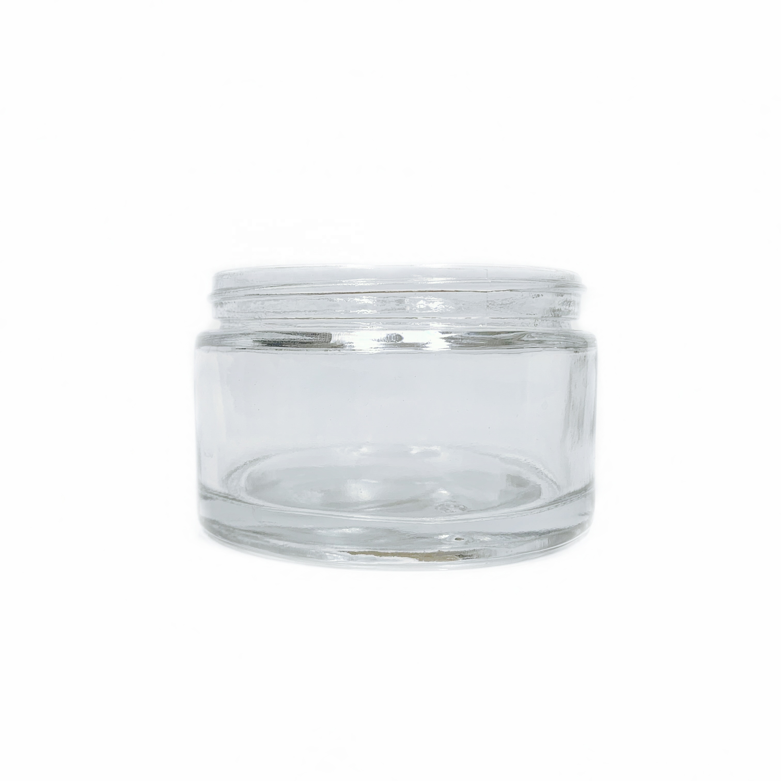 200ml glass round body cream hair mask jars cosmetic packaging with aluminum cap