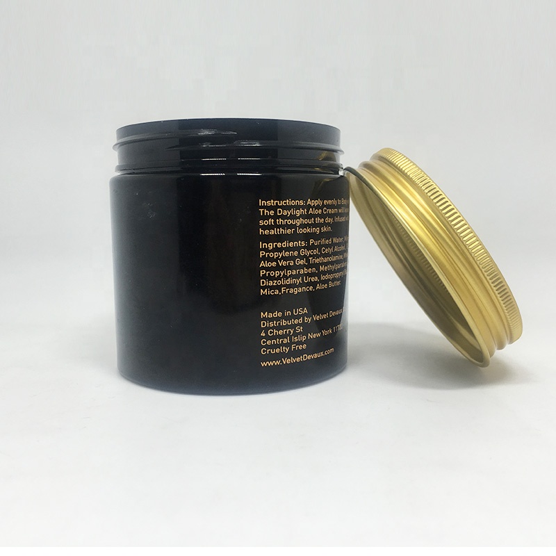 200ml matte black empty PET pigment pomade jar packaging containers plastic cans of hari mask