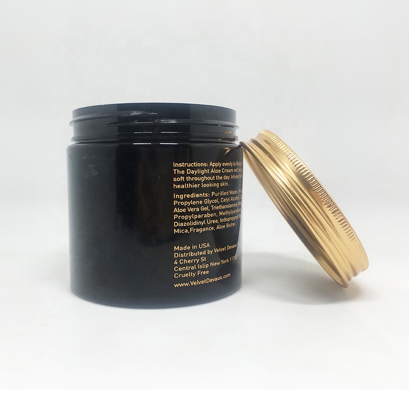200ml matte black empty PET pigment pomade jar packaging containers plastic cans of hari mask