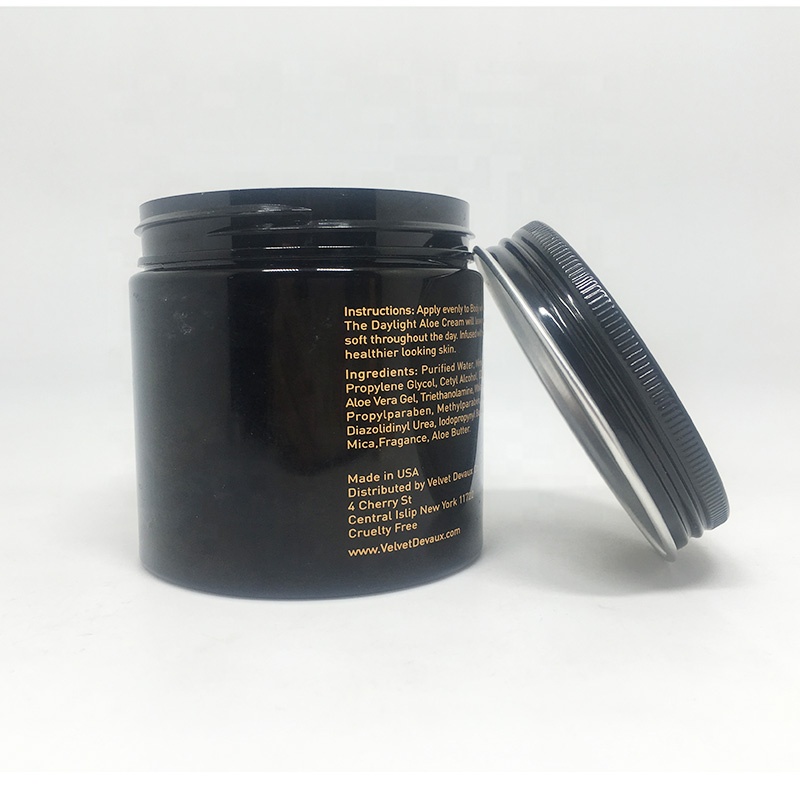 200ml matte black empty PET pigment pomade jar packaging containers plastic cans of hari mask