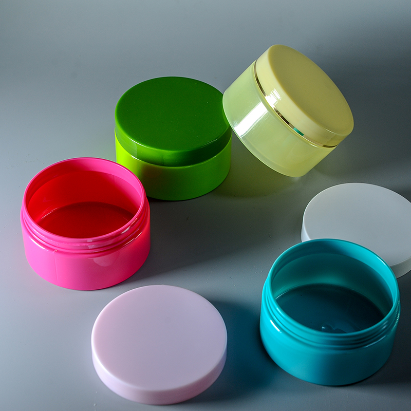 200ml plastic 8oz albumen powder cosmetic colorful PET shampoo body lotion facial cream jar