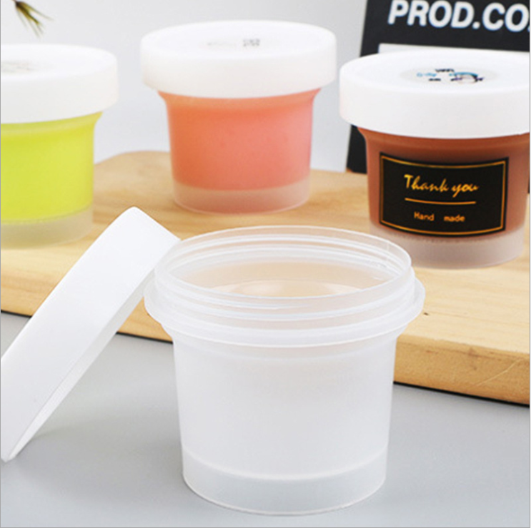 200ml pp plastic pudding jar with white lid peanut ice cream container