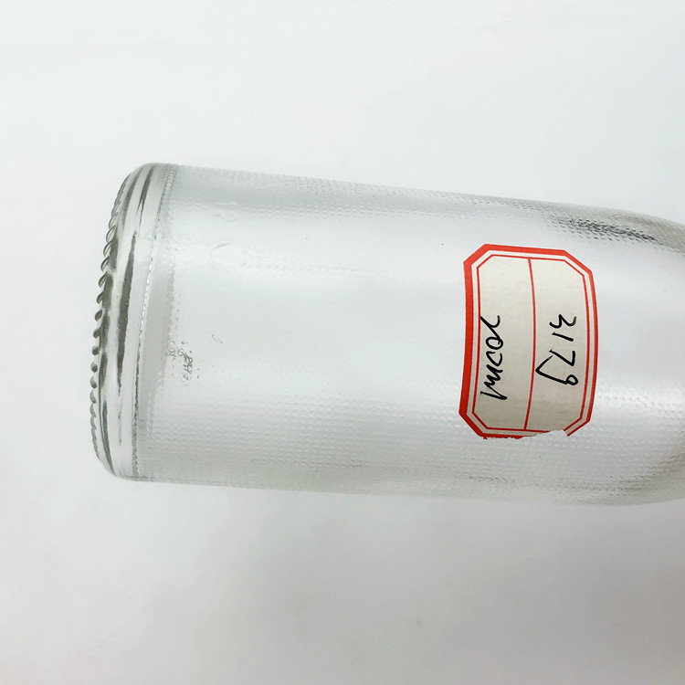 200ml round glass juice bottle for carbonate beverages with crown cap