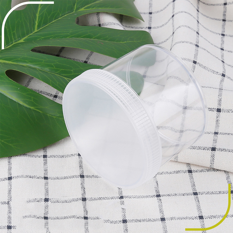 200ml round transparent clear Slime jar Playdough slime clay nail container cosmetic cream bottle 200g cosmetic jar with lids