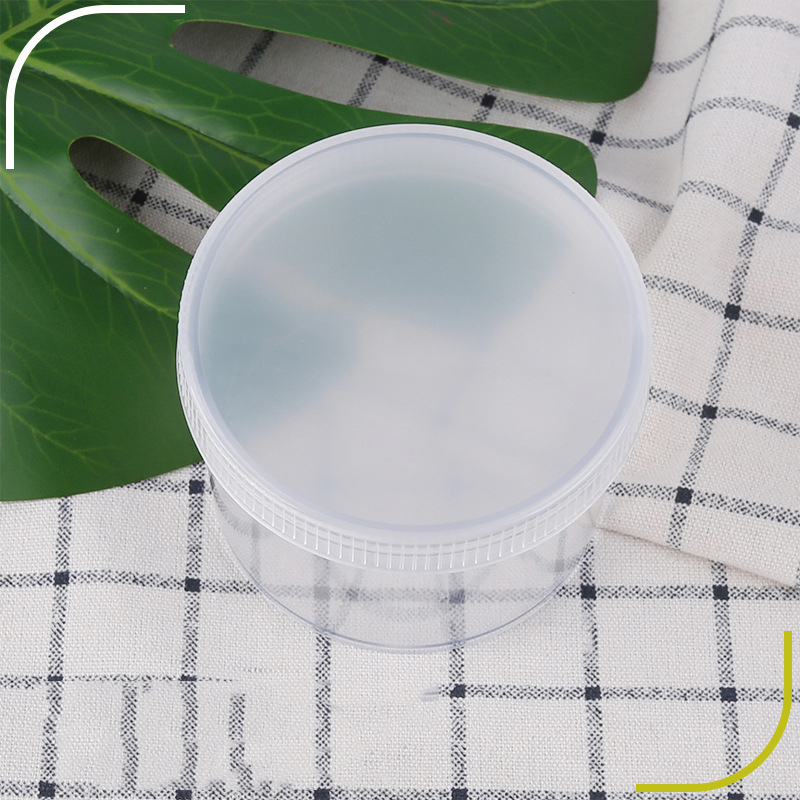 200ml round transparent clear Slime jar Playdough slime clay nail container cosmetic cream bottle 200g cosmetic jar with lids