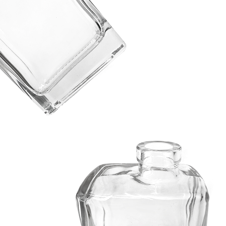 200ml square glass coffee juice bottle milk tea bottle with cork