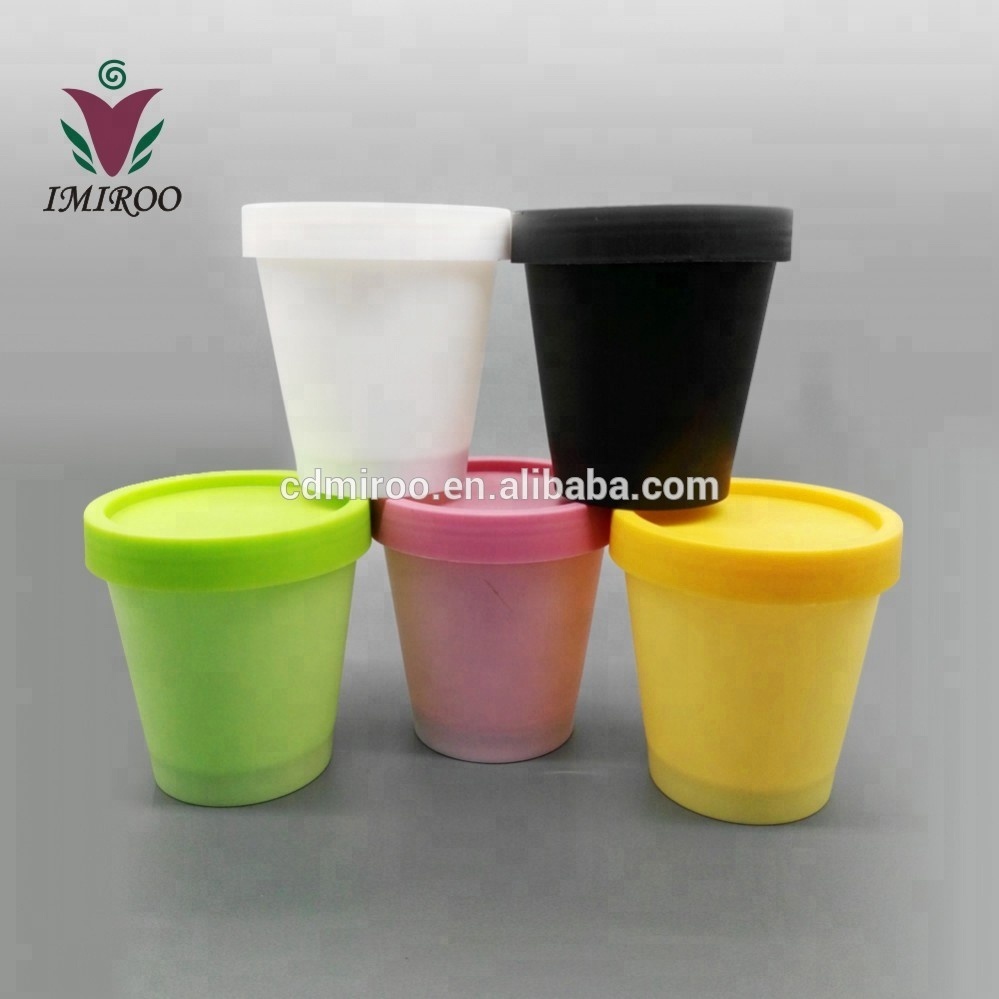 200ml wholesale matte black PP cone shape cosmetic plastic jar