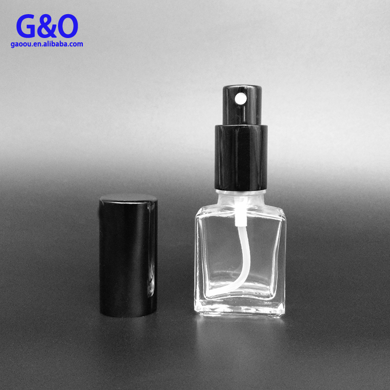 2017 hot new products 15ml 30ml 60ml clear transparent glass bottle with atomizer mist spray cap for perfume or fregrence oil