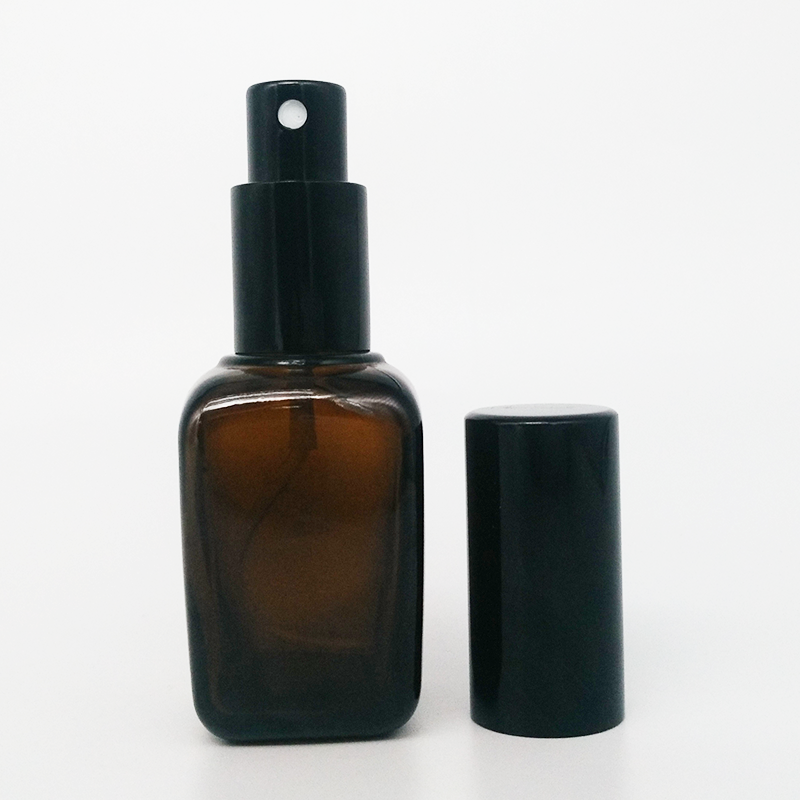 2017 hot new products 15ml 30ml 60ml clear transparent glass bottle with atomizer mist spray cap for perfume or fregrence oil