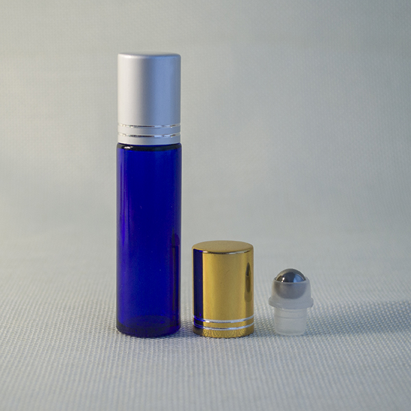 2017 hot sale product clear 10ml 8ml 6ml 4ml roll on glass bottle with silver and gold cap