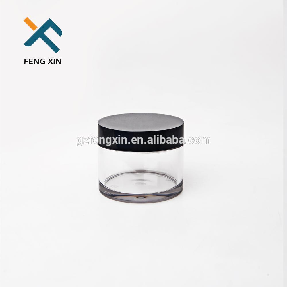 2017 new products 60ml Clear PET Jars with pp lid