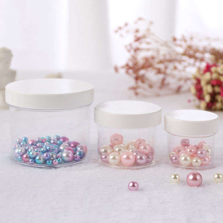 2018 Hot selling plastic 150ML 60ML 30ML PS transparent storage jar