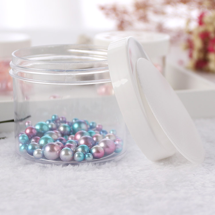 2018 Hot selling plastic 150ML 60ML 30ML PS transparent storage jar